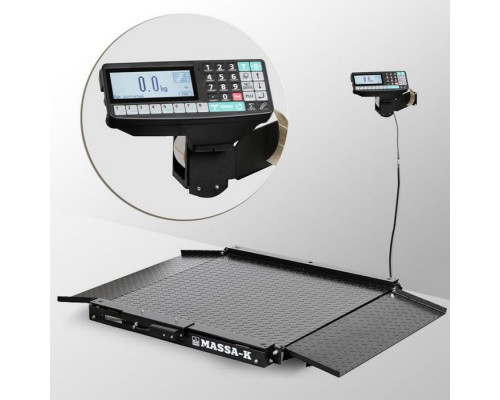 Весы платформенные с пандусом с печатью этикеток Масса-К 4D-LA-10/10-1500_RP