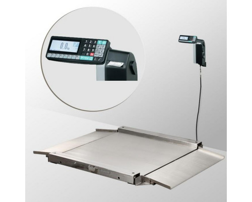 Весы платформенные с пандусом с печатью этикеток Масса-К 4D-LA.S-10/10-1500_RL