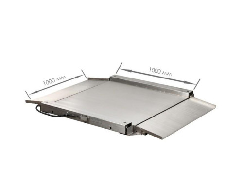 Весы платформенные с пандусом с печатью этикеток Масса-К 4D-LA.S-10/10-1500_RL