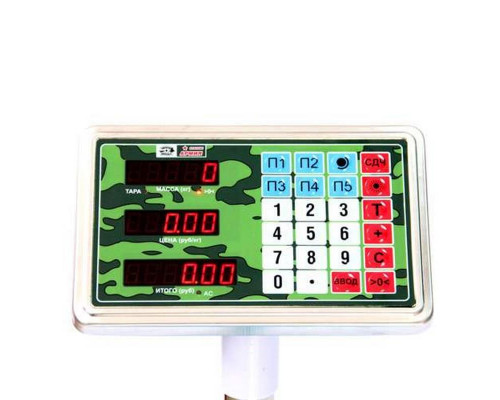 Весы напольные торговые МИДЛ МП 300 МЖА Ф-3 (50/100; 450х600; нерж.) "Красная армия"